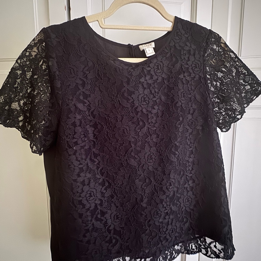 Elegant Black Lace Top